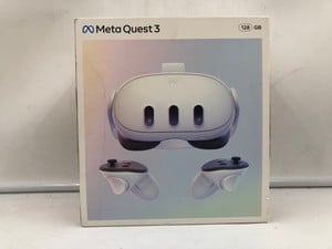 META QUEST 3 128GB VR HEADSET (RRP - £409): MODEL NO S3A: LOCATION - A RACK