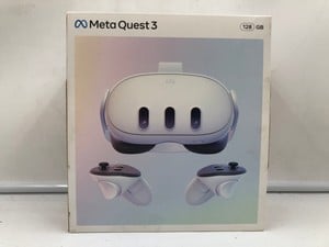 META QUEST 3 128GB VR HEADSET (RRP - £409): MODEL NO S3A: LOCATION - A RACK