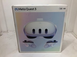 META QUEST 3 128GB V.R HEADSET (RRP - £479): MODEL NO S3A:: LOCATION - C RACK