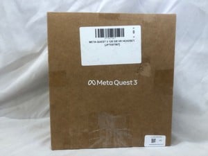 META QUEST 3 128GB V.R HEADSET (RRP - £479): MODEL NO S3A:: LOCATION - C RACK