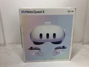 META QUEST 3 128GB V.R HEADSET (RRP - £479): MODEL NO S3A:: LOCATION - C RACK