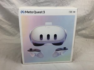 META QUEST 3 128GB V.R HEADSET (RRP - £479): MODEL NO S3A:: LOCATION - C RACK