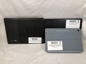 X3  LAPTOPS TO INCLUDE LENOVO IDEAPAD 3 CB MODEL NO. 11GL05 LAPTOP. (SMASHED / SALVAGE / SPARES).: LOCATION - C RACK