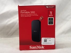 SANDISK 1TB PORTABLE SSD.: LOCATION - C RACK