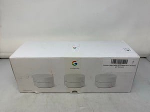 GOOGLE WIFI PACK OF 3 MESH WI-FI SYSTEM.: LOCATION - D RACK