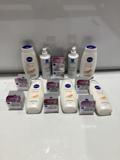 QTY OF ASSORTED ITEMS TO INCLUDE NIVEA EXPERT FILLER CELLULAR INTENSIVE ANTI AGE DAY CREAM 50ML