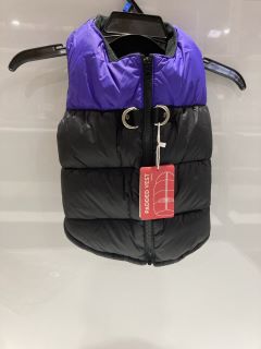 BLACK SMALL DOG COAT