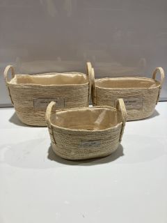 ASSORTMENT OF DIFFERENT BASKETS