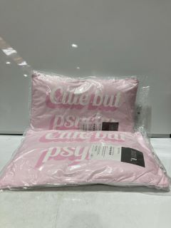 QTY OF SASSY B CUTE BUT PSYCHO PINK PILLOW