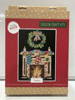 QTY OF DOCRAFTS CHRISTMAS SEQUIN CRAFT KITS