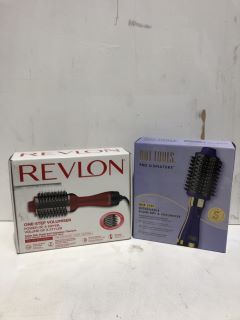 QTY OF ASSORTED ITEMS TO INCLUDE HOT TOOLS PRO SIGNATURE ONE-STEP DETACHABLE BLOW DRY AND VOLUMNISER