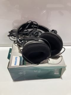 3 X PHILIPS TV LISTENING 6M HEADPHONES SHP2500 RRP £64.71