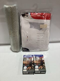 A QTY OF ASSORTED ITEMS TO INCLUDE INSTANT ICE PACKS , HANSAPLAST SPORTS BANDAGE