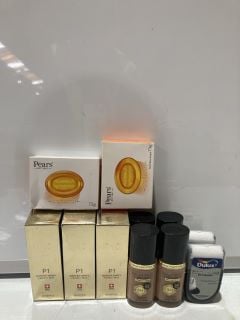 QTY OF ASSORTED ITEMS TO INCLUDE FACE FINITY ALL DAY FLAWLESS CONCEALER & FOUNDATION C5C NATURAL ROSE