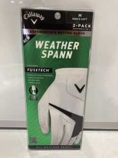 QTY OF CALLAWAY WEATHER SPAWN LEATHER GLOVES