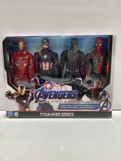 ASSORTED BOX TO INC MARVEL AVENGERS END GAMEACTION FIGURE SET TITAN HERO SERIES