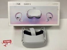 OCULUS QUEST 2 128GB VIRTUAL REALITY GLASSES (ORIGINAL RRP - €249.99) IN WHITE. (WITH BOX + CONTROLLERS. WITHOUT CHARGER (SEE PHOTOS)) [JPTZ7391]