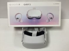 OCULUS QUEST 2 128GB VIRTUAL REALITY GLASSES (ORIGINAL RRP - €249.99) IN WHITE. (WITH BOX + CHARGER + CONTROLLERS (SEE PHOTOS)) [JPTZ7381]