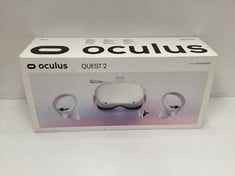 OCULUS QUEST 2 128GB VIRTUAL REALITY GOGGLES (ORIGINAL RRP - €249,99) IN WHITE (WITH BOX, CHARGER AND CONTROLLERS) [JPTZ7320]