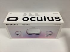 OCULUS QUEST 2 128GB VIRTUAL REALITY GLASSES (ORIGINAL RRP - €249,99) IN WHITE. (WITH BOX + CHARGER + CONTROLLERS. FOR COMPONENTS AND DETAILS, SEE PICTURES). [JPTZ7274]