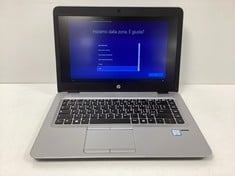 LAPTOP HP ELITEBOOK 840 256GB SSD (ORIGINAL RRP - €315.00) IN SILVER: MODEL NO 7VKQKP9 (WITH CHARGER NOT ORIGINAL. WITHOUT BOX, KEYBOARD WITH FOREIGN LAYOUT. OPERATING SYSTEM IN ITALIAN). I5-6300U @