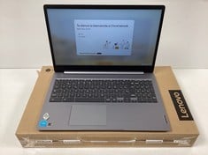 LENOVO IDEAPAD 3 CHROMEBOOK GEN 6 128GB LAPTOP (ORIGINAL RRP - 325,13€) IN SILVER. (WITH BOX + CHARGER 45W, SCRATCHES ON SCREEN AND EXTERNAL CASE). INTEL CELERON N4500 @1.10 GHZ, 8 GB RAM, 15.6" SCRE