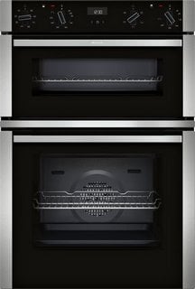 NEFF BUILT IN DOUBLE ELECTRIC OVEN: MODEL U1ACE2HN0B -RRP £749: LOCATION - D1