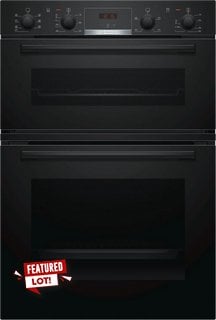 BOSCH BUILT IN DOUBLE ELECTRIC OVEN: MODEL MBS533BB0B - RRP £879: LOCATION - D1