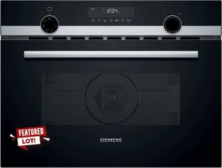 SIEMENS BUILT IN COMBI MICROWAVE OVEN: MODEL CM585AGS0B - RRP £809: LOCATION - D1