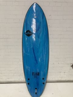 SOFTTECH FLASH 6FT FOAM SURFBOARD AQUA MARBLE RRP £349.99