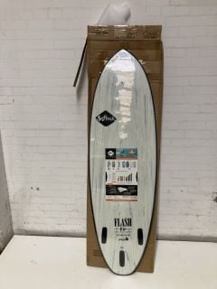 SOFTTECH FLASH 6FT FOAM SURFBOARD WHITE MARBLE RRP £329.95