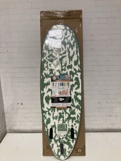 SOFTTECH BOMBER 5FT 10 FOAM SURFBOARD GREEN/WHITE RRP £359.95