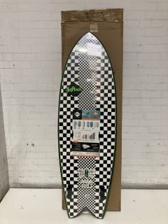 SOFTTECH KYUSS KING ROCKET FISH 5FT 8 FOAM SURFBOARD CHECKERED RRP £249.99