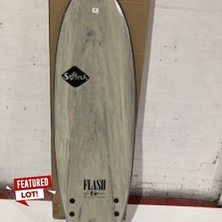 SOFTECH FLASH EG 5FT7 FOAM SURFBOARD GREY MARBLE TOTAL RRP £339.95