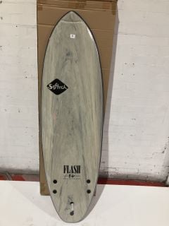 SOFTECH FLASH EG 5FT FOAM SURFBOARD GREY MARBLE TOTAL RRP £339.95