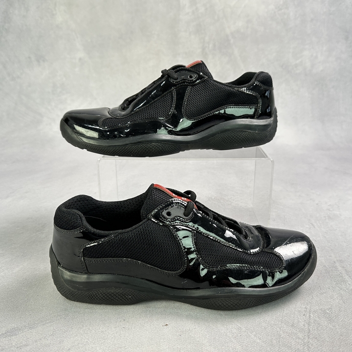 Prada Americas Cup Patent Sneakers - Size UK 5 (VAT ONLY PAYABLE ON BUYERS PREMIUM)