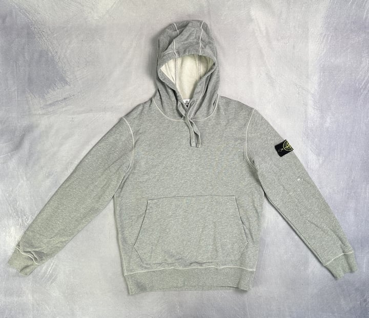 Stone Island Hoodie (Hole On Arm) - Size L (VAT ONLY PAYABLE ON BUYERS PREMIUM)