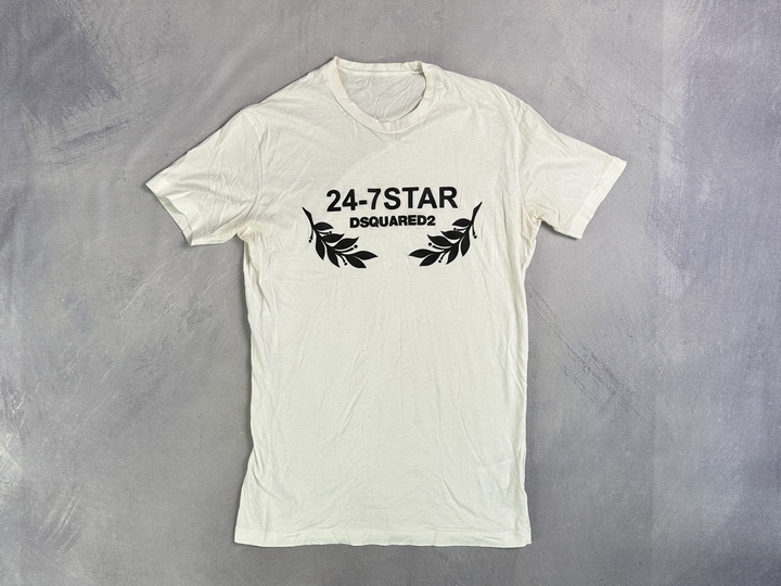 Dsquared2 T-Shirt (Discoloured Neck) - Size S (VAT ONLY PAYABLE ON BUYERS PREMIUM)