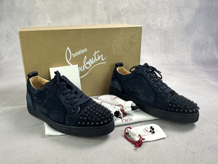 Christian Louboutin Louis Junior Spike Sneakers With Box, Dust Bag & Spare Spikes - Size 41 (VAT ONLY PAYABLE ON BUYERS PREMIUM)