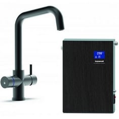 TRE MERCATI TAP SET TO INCLUDE 4 IN 1 DIGITAL INSTANT BOILING WATER KITCHEN TAP TO INCLUDE KITCHEN TAP TANK - MODEL NO. TMDIGBOIL-11 TO INCLUDE TAP IN BLACK - MODEL NO. TMDIGBOIL-12/BLK TO INCLUDE FI