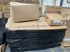 PALLET OF ASSORTED BATHROOM ITEMS TO INCLUDE ARMAFLEX EVO TECHNICAL INSULATION 1/2'' OD X 3/4'' WT - 2M (KERBSIDE PALLET DELIVERY)