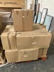 PALLET OF ASSORTED BATHROOM ITEMS TO INCLUDE SEPERATOR ALARM CONTROL PANEL C/W PROBE (KERBSIDE PALLET DELIVERY)