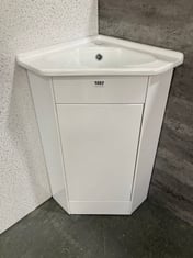 CAVONE 40CM 1 DOOR BASIN VANITY UNIT - MATT GREY TO INCLUDE 40CM CAVONE BASIN - TOTAL LOT RRP £291