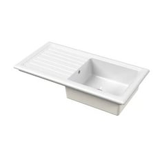 FIRECLAY COUNTER TOP SINK SINGLE BOWL 1010 X 525MM - TOTAL LOT RRP £325