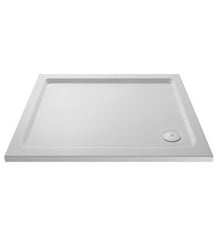 NUIE SLIP RESISTANT RECTANGULAR SLIMLINE SHOWER TRAY 1100 X 900MM - WHITE - TOTAL LOT RRP £401