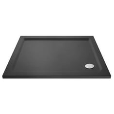 NUIE RECTANGULAR SLIMLINE SHOWER TRAY 1100 X 700MM - SLATE GREY - TOTAL LOT RRP £360