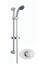 NUIE COMMERCIAL SEQUENTIAL THERMOSTATIC SHOWER VALVE - CHROME TO INCLUDE ULTRA SHOWERS NUIE DUNE SLIDER RAIL KIT - TOTAL LOT RRP £764