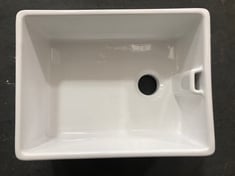 ELLSI COMITE UNDERMOUNT 1.0 BOWL KITCHEN SINK 595MM L X 445MM W - GLOSS WHITE - TOTAL LOT RRP £239