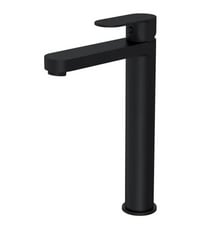 NUIE CHOICE HALSTATT HIGH-RISE MONO BASIN MIXER - MATT BLACK - RRP £93