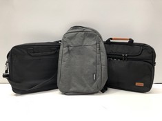 3 X LAPTOP BACKPACKS VARIOUS MODELS INCLUDING LENOVO-LOCATION 26B.